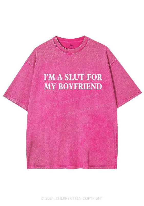 Slxt For My Girlfriend Y2K Valentine's Day Washed Tee Cherrykitten