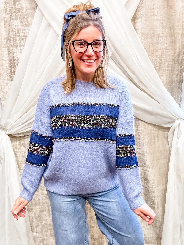 Blue Speckled Sweater