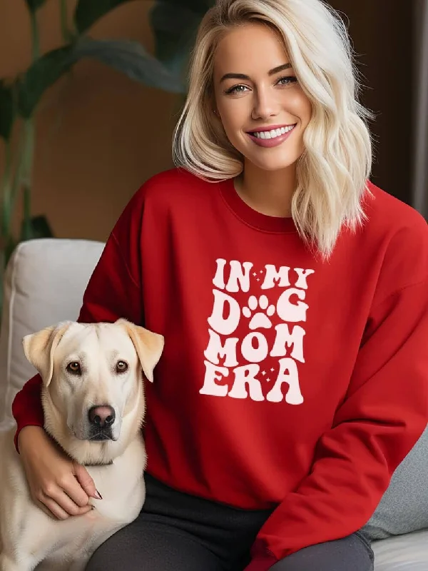 In My Dog Mom Era Heavy Blend Crewneck Graphic Sweatshirt