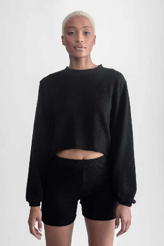 Cozy Long Sleeve Sweater Black